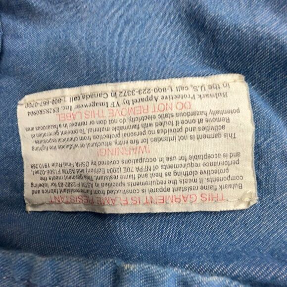 Bulwark Flame Resistant Shirt Mens XXL-RG Blue Denim Button Down ARC Rating 7.7 - Picture 4 of 13